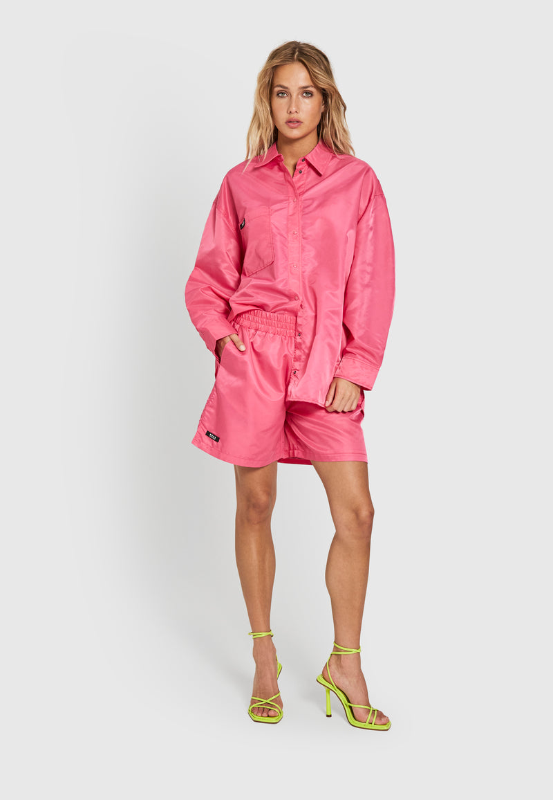 Norr - Regan Nylon Shorts - Pink